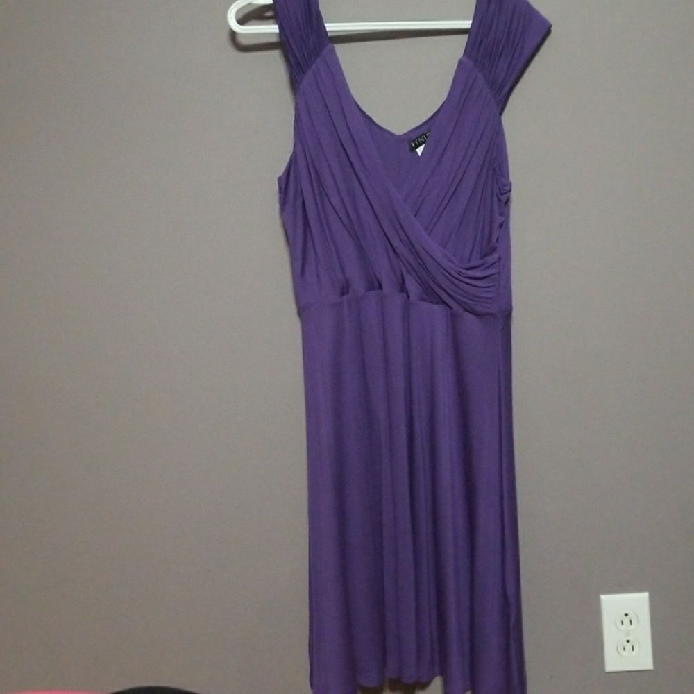 Sleeveless V- Neck  Cotton Dress